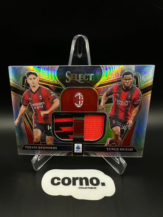 2023-24 Panini Select Serie A - Dual Patch - Tijjanni Reijnders & Yunus Musah AC Milan
