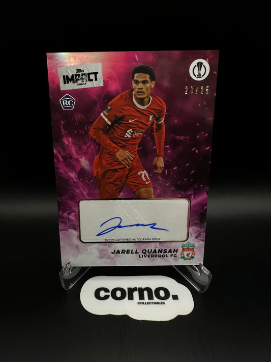 2023-24 Topps Impact UEFA Club Competitions - Autograph Jarell Quansah Liverpool